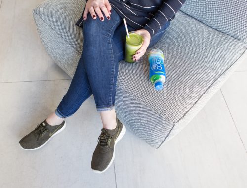 Easy Matcha + Pineapple Smoothie with ZICO Coconut Water.